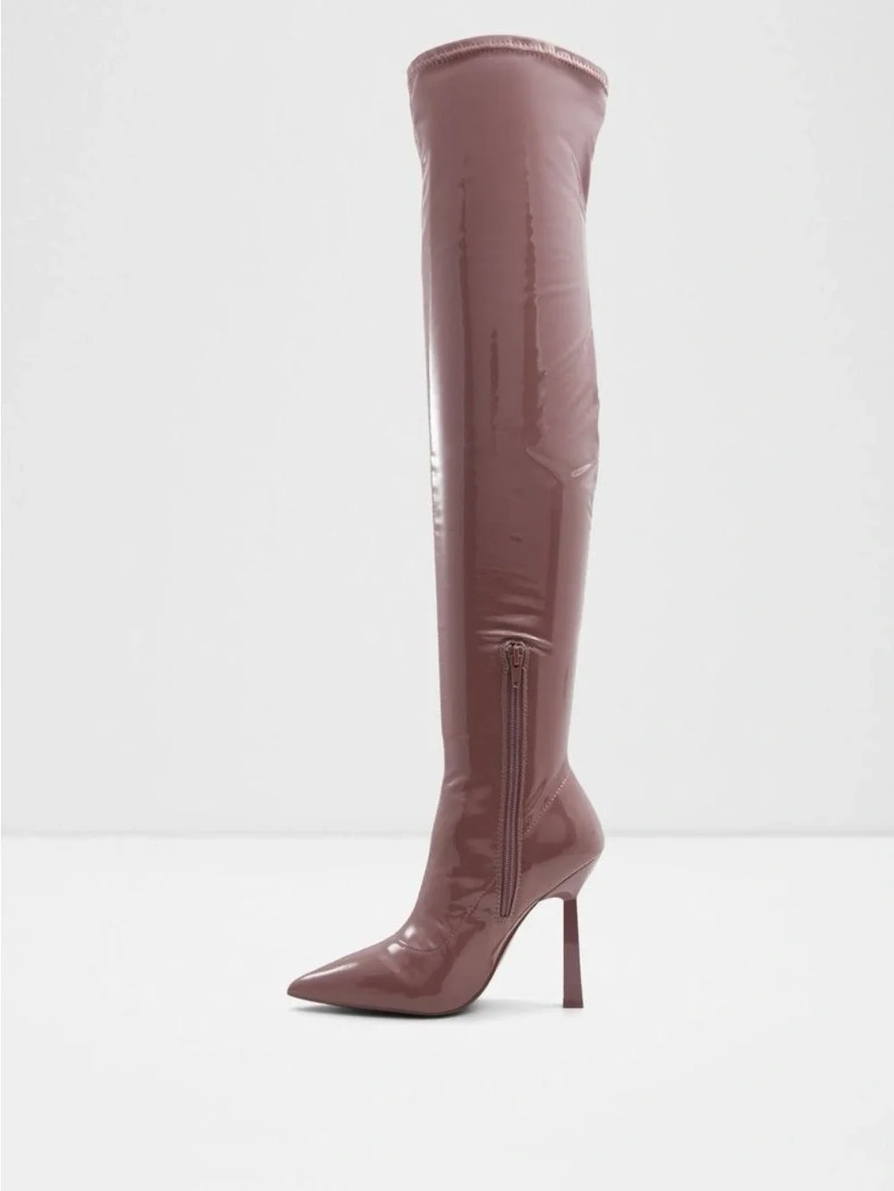 NWOB Aldo Nella Patent Thigh High Boots